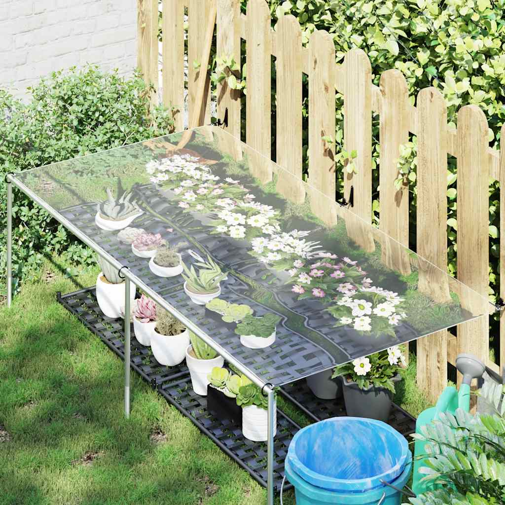 vidaXL Transparente Plane mit Ösen 1x2 m PVC