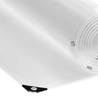 vidaXL Transparente Plane mit Ösen 1x2 m PVC