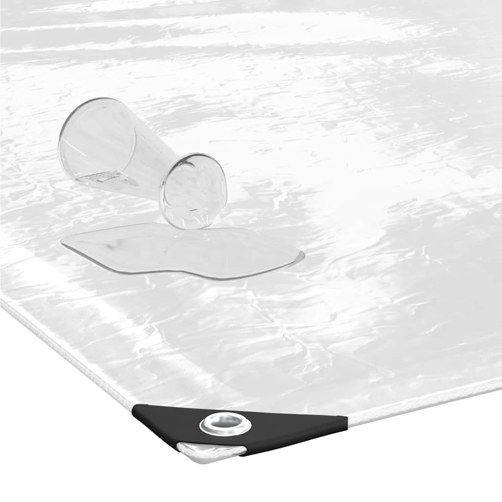 vidaXL Transparente Plane mit Ösen 1x2 m PVC