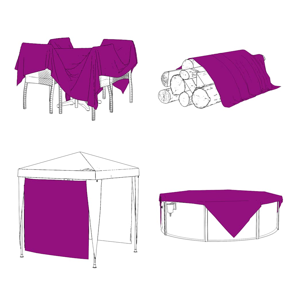 vidaXL Transparente Plane mit Ösen 1x2 m PVC