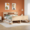 vidaXL Massivholzbett mit Regal ohne Matratze 180x200 cm Kiefernholz