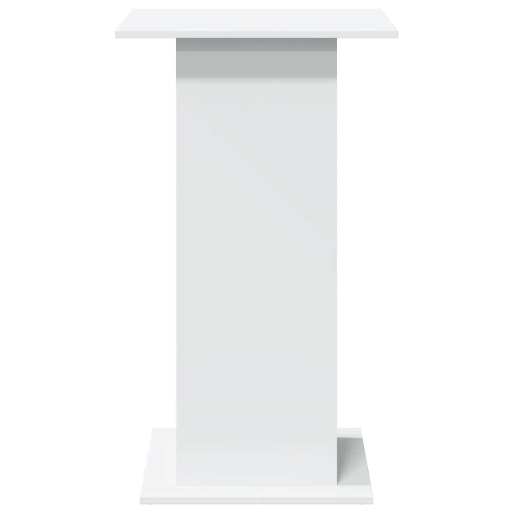 vidaXL Bartisch mit Ablagen Weiß 60x60x102 cm Holzwerkstoff