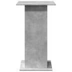vidaXL Bartisch mit Ablagen Betongrau 60x60x102 cm Holzwerkstoff