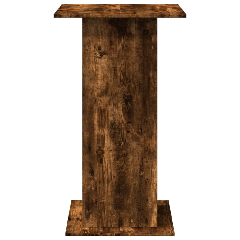 vidaXL Bartisch mit Ablagen Räuchereiche 60x60x102 cm Holzwerkstoff