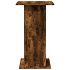 vidaXL Bartisch mit Ablagen Räuchereiche 60x60x102 cm Holzwerkstoff