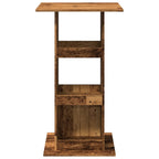 vidaXL Bartisch mit Ablagen Altholz-Optik 60x60x102 cm Holzwerkstoff