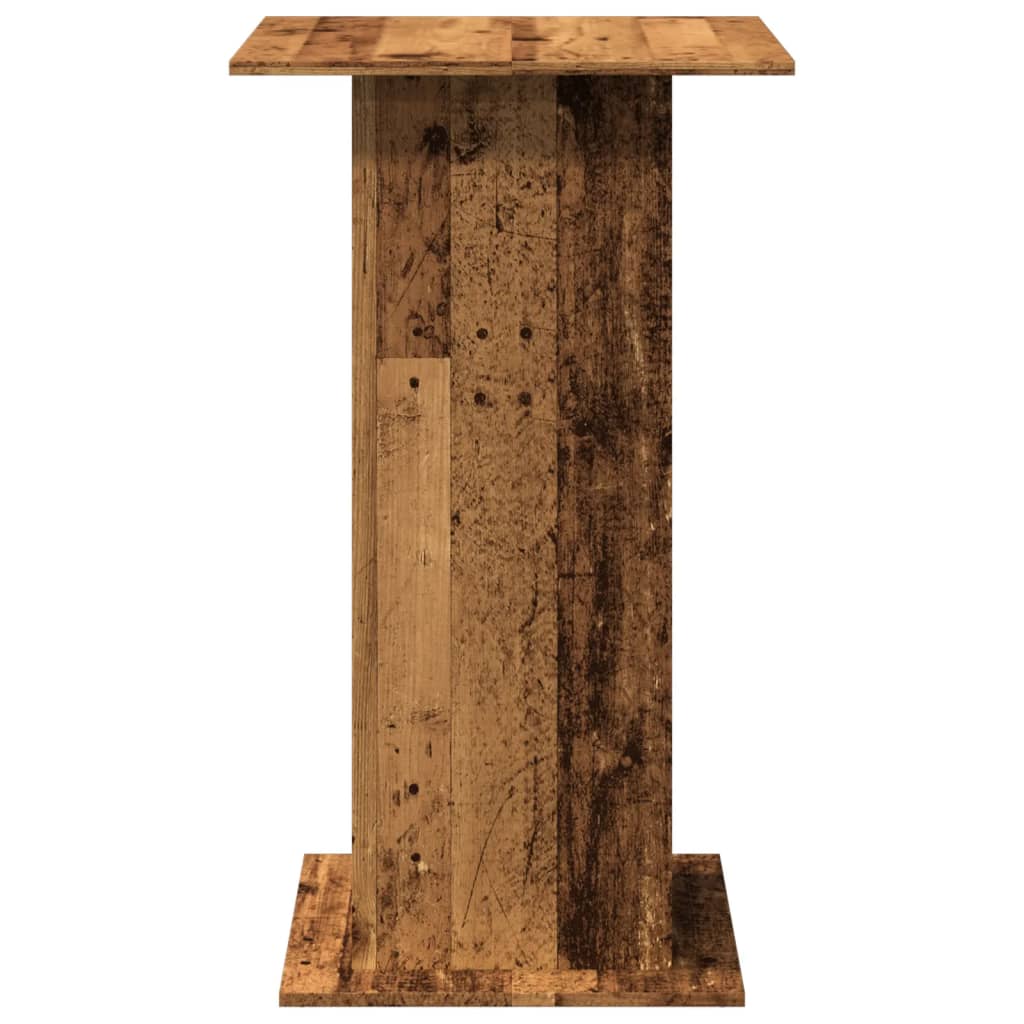 vidaXL Bartisch mit Ablagen Altholz-Optik 60x60x102 cm Holzwerkstoff