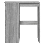 vidaXL Bartisch mit Regal Grau Sonoma 90x47,5x103,5 cm Holzwerkstoff
