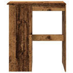 vidaXL Bartisch mit Regal Altholz-Optik 90x47,5x103,5 cm Holzwerkstoff