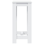 vidaXL Bartisch Weiß 51x50x103,5 cm Holzwerkstoff