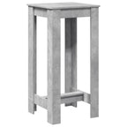 vidaXL Bartisch Betongrau 51x50x103,5 cm Holzwerkstoff