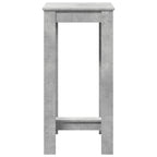 vidaXL Bartisch Betongrau 51x50x103,5 cm Holzwerkstoff
