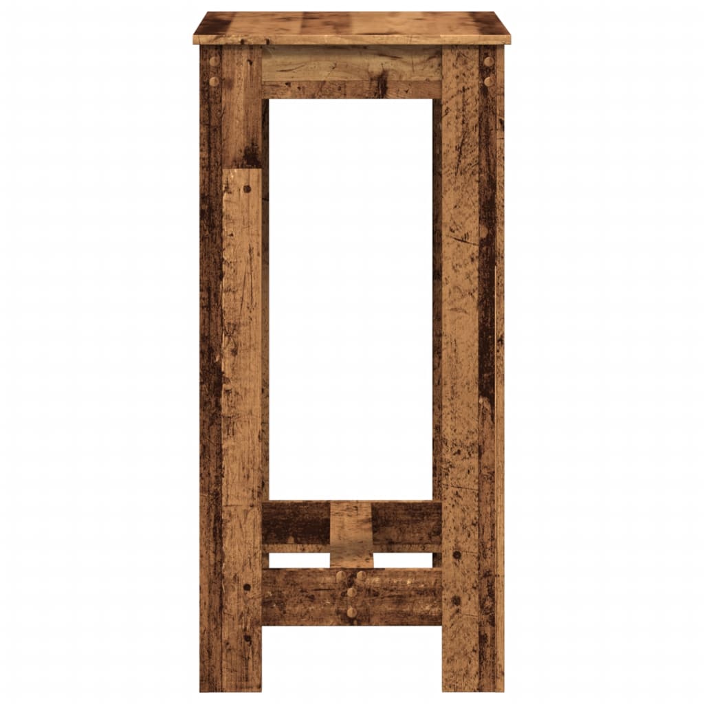 vidaXL Bartisch Altholz-Optik 51x50x103,5 cm Holzwerkstoff