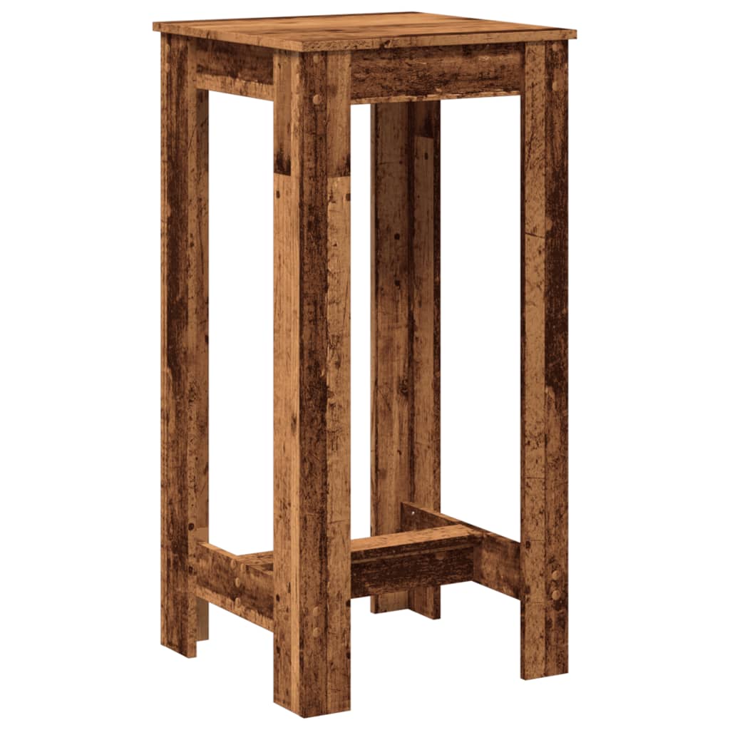 vidaXL Bartisch Altholz-Optik 51x50x103,5 cm Holzwerkstoff