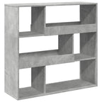 vidaXL Bücherregal/Raumteiler Betongrau 100x33x94,5 cm