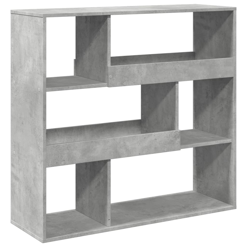 vidaXL Bücherregal/Raumteiler Betongrau 100x33x94,5 cm