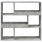 vidaXL Bücherregal/Raumteiler Betongrau 100x33x94,5 cm