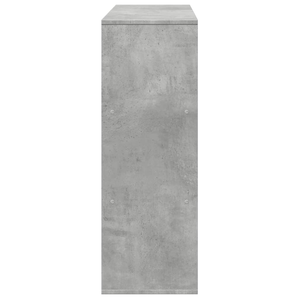 vidaXL Bücherregal/Raumteiler Betongrau 100x33x94,5 cm