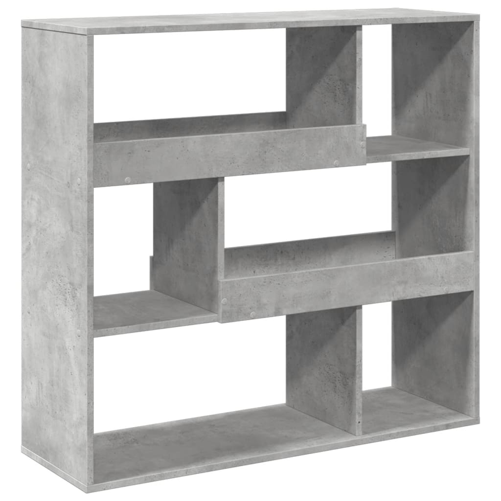 vidaXL Bücherregal/Raumteiler Betongrau 100x33x94,5 cm
