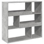 vidaXL Bücherregal/Raumteiler Betongrau 100x33x94,5 cm