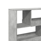 vidaXL Bücherregal/Raumteiler Betongrau 100x33x94,5 cm