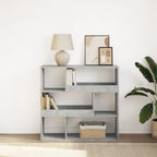 vidaXL Bücherregal/Raumteiler Betongrau 100x33x94,5 cm