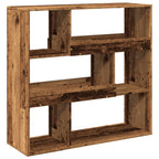 vidaXL Bücherregal/Raumteiler Altholz-Optik 100x33x94,5 cm