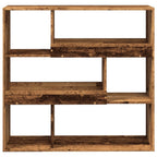 vidaXL Bücherregal/Raumteiler Altholz-Optik 100x33x94,5 cm