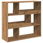 vidaXL Bücherregal/Raumteiler Artisan-Eiche 100x33x94,5 cm