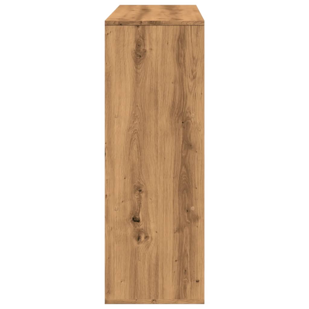 vidaXL Bücherregal/Raumteiler Artisan-Eiche 100x33x94,5 cm