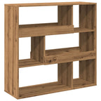 vidaXL Bücherregal/Raumteiler Artisan-Eiche 100x33x94,5 cm