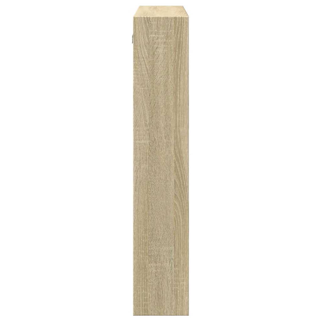 vidaXL Wandschrank Sonoma-Eiche 80x15x80 cm Holzwerkstoff