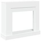 vidaXL Kaminumrandung Weiß 100x30x87,5 cm Holzwerkstoff