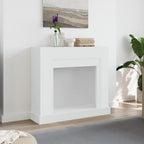 vidaXL Kaminumrandung Weiß 100x30x87,5 cm Holzwerkstoff