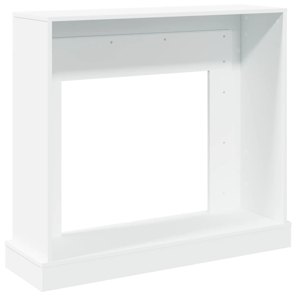 vidaXL Kaminumrandung Weiß 100x30x87,5 cm Holzwerkstoff