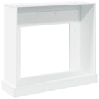 vidaXL Kaminumrandung Weiß 100x30x87,5 cm Holzwerkstoff