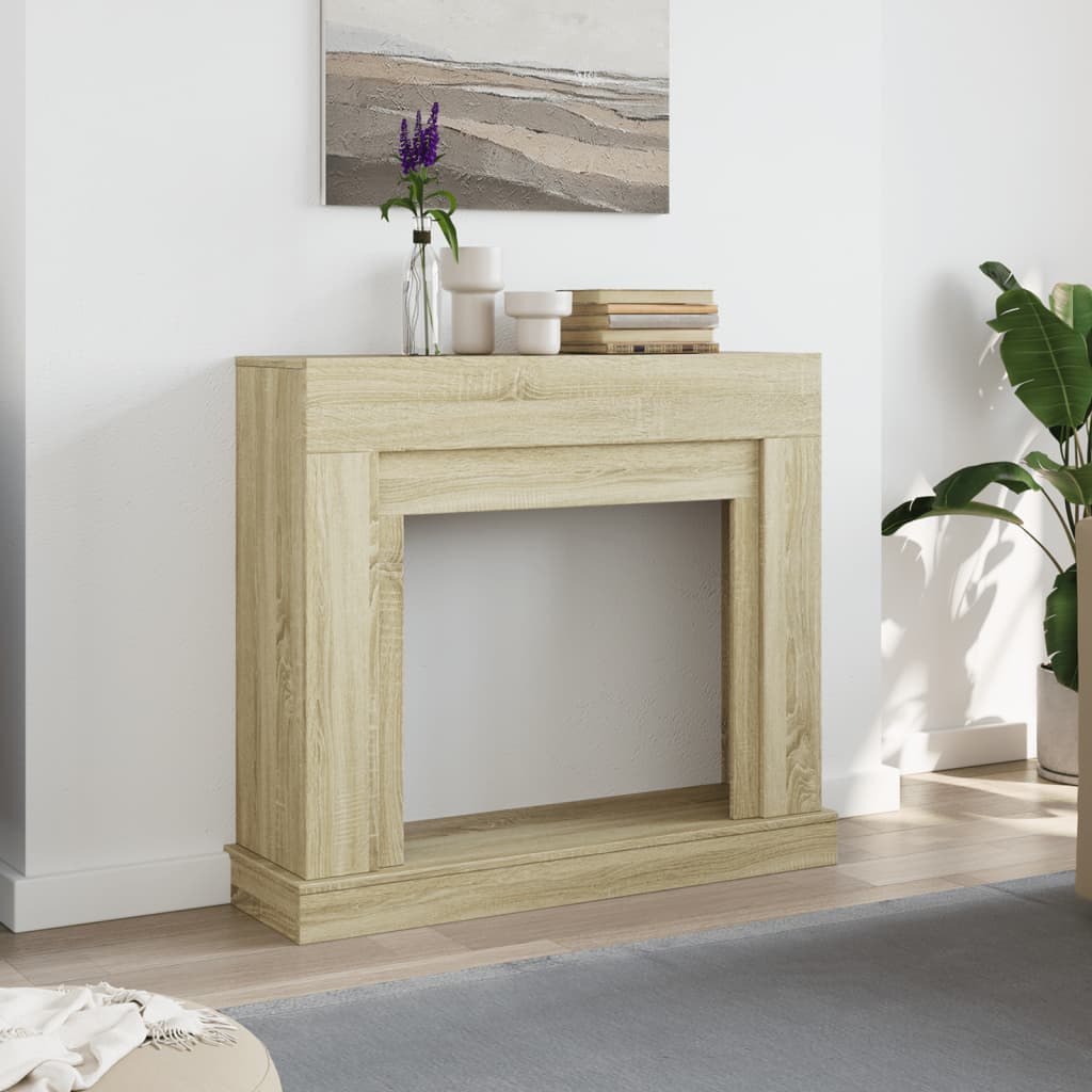 vidaXL Kaminumrandung Sonoma-Eiche 100x30x87,5 cm Holzwerkstoff
