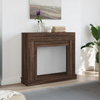 vidaXL Kaminumrandung Braun Eichen-Optik 100x30x87,5 cm Holzwerkstoff