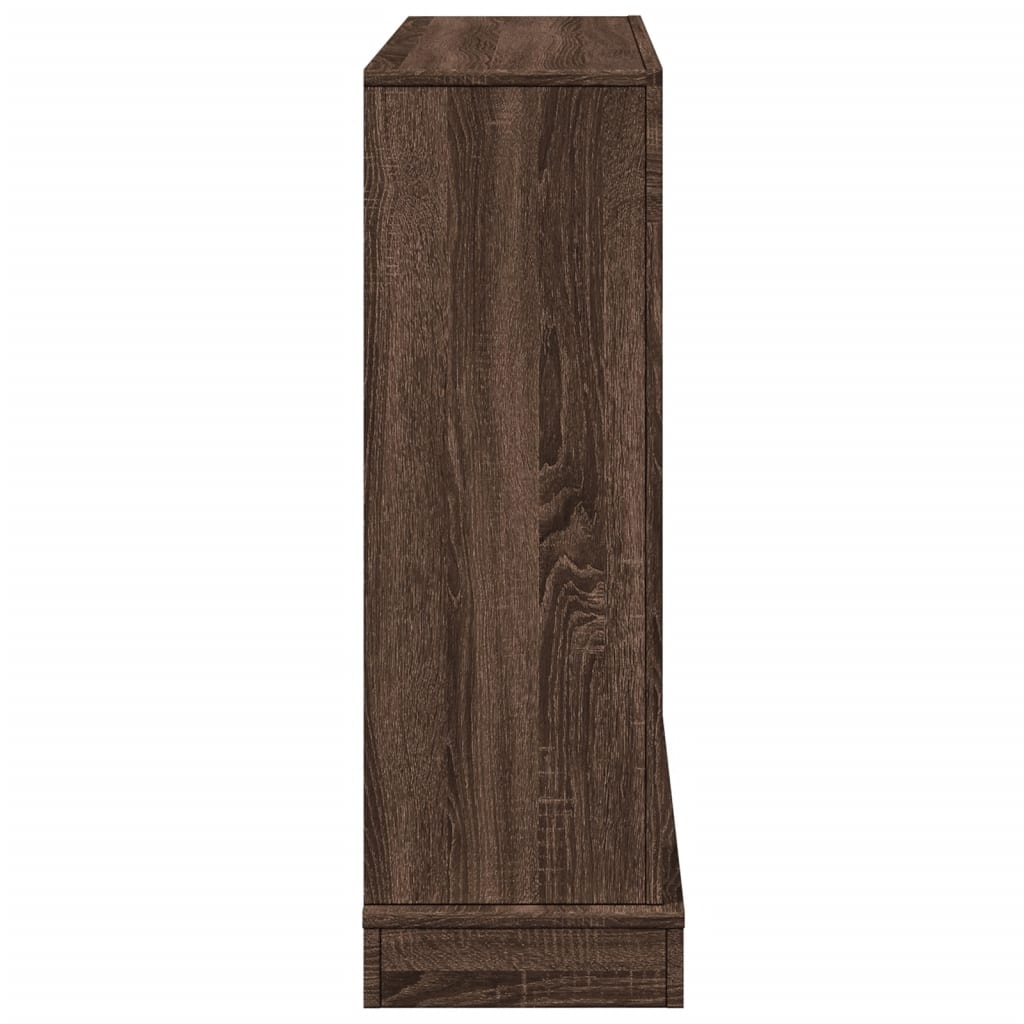 vidaXL Kaminumrandung Braun Eichen-Optik 100x30x87,5 cm Holzwerkstoff