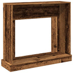vidaXL Kaminumrandung Altholz-Optik 100x30x87,5 cm Holzwerkstoff