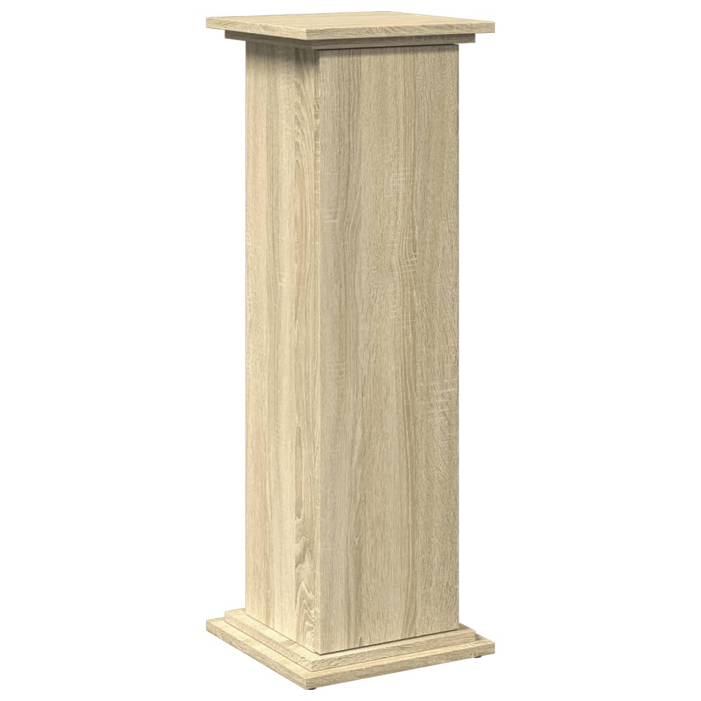 vidaXL Postament mit Stauraum Sonoma-Eiche 31x30x90 cm Holzwerkstoff