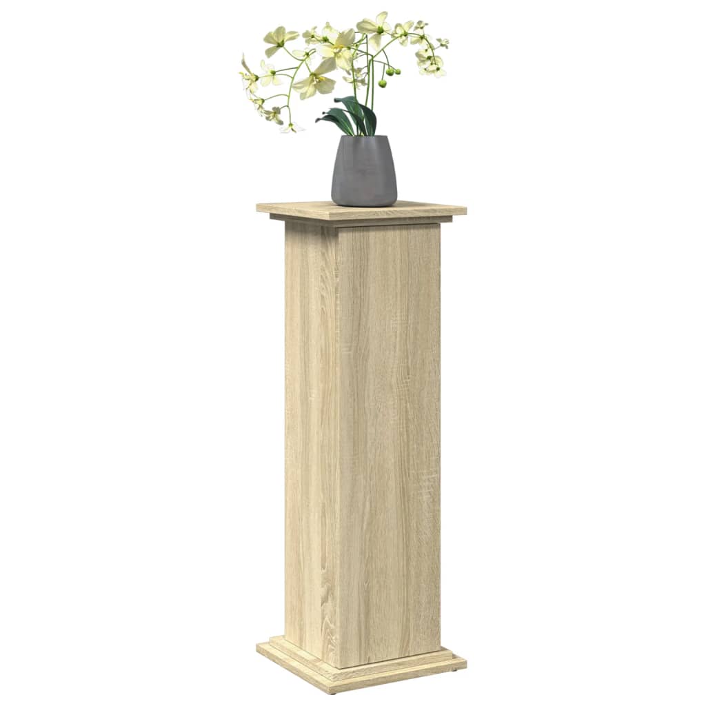 vidaXL Postament mit Stauraum Sonoma-Eiche 31x30x90 cm Holzwerkstoff
