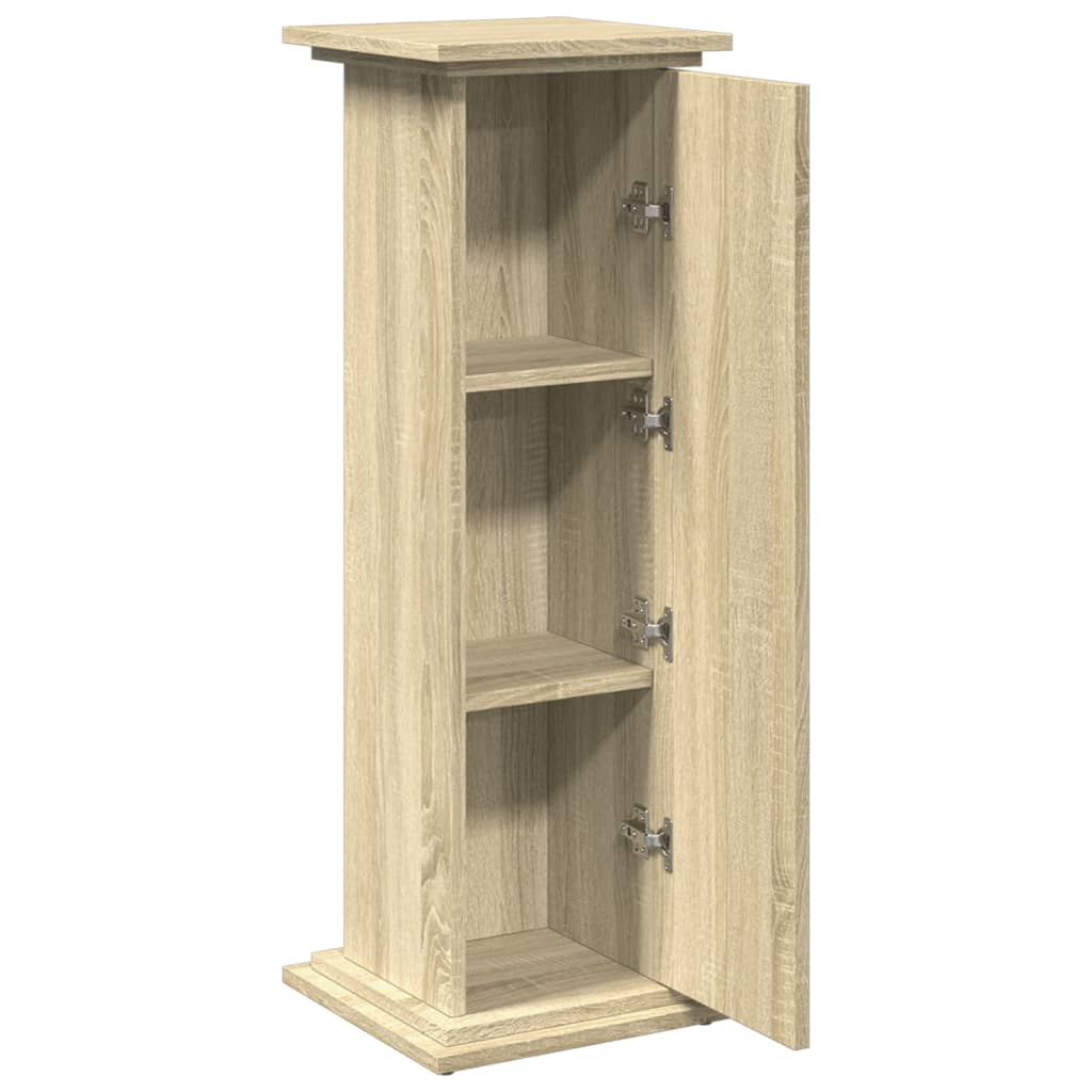 vidaXL Postament mit Stauraum Sonoma-Eiche 31x30x90 cm Holzwerkstoff