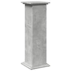 vidaXL Postament mit Stauraum Betongrau 31x30x90 cm Holzwerkstoff
