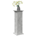 vidaXL Postament mit Stauraum Betongrau 31x30x90 cm Holzwerkstoff