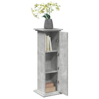 vidaXL Postament mit Stauraum Betongrau 31x30x90 cm Holzwerkstoff