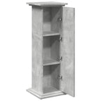 vidaXL Postament mit Stauraum Betongrau 31x30x90 cm Holzwerkstoff