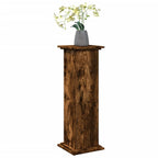 vidaXL Postament mit Stauraum Räuchereiche 31x30x90 cm Holzwerkstoff