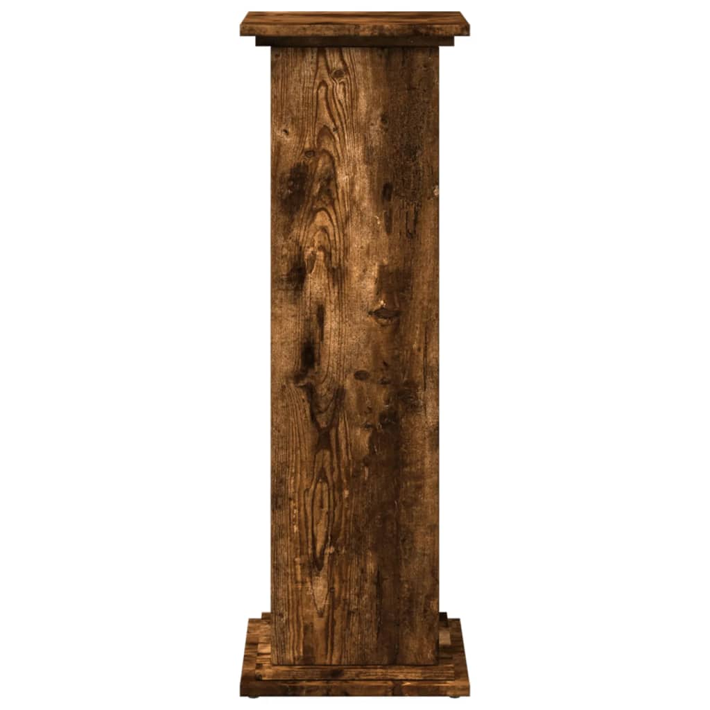 vidaXL Postament mit Stauraum Räuchereiche 31x30x90 cm Holzwerkstoff