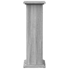 vidaXL Postament mit Stauraum Grau Sonoma 31x30x90 cm Holzwerkstoff